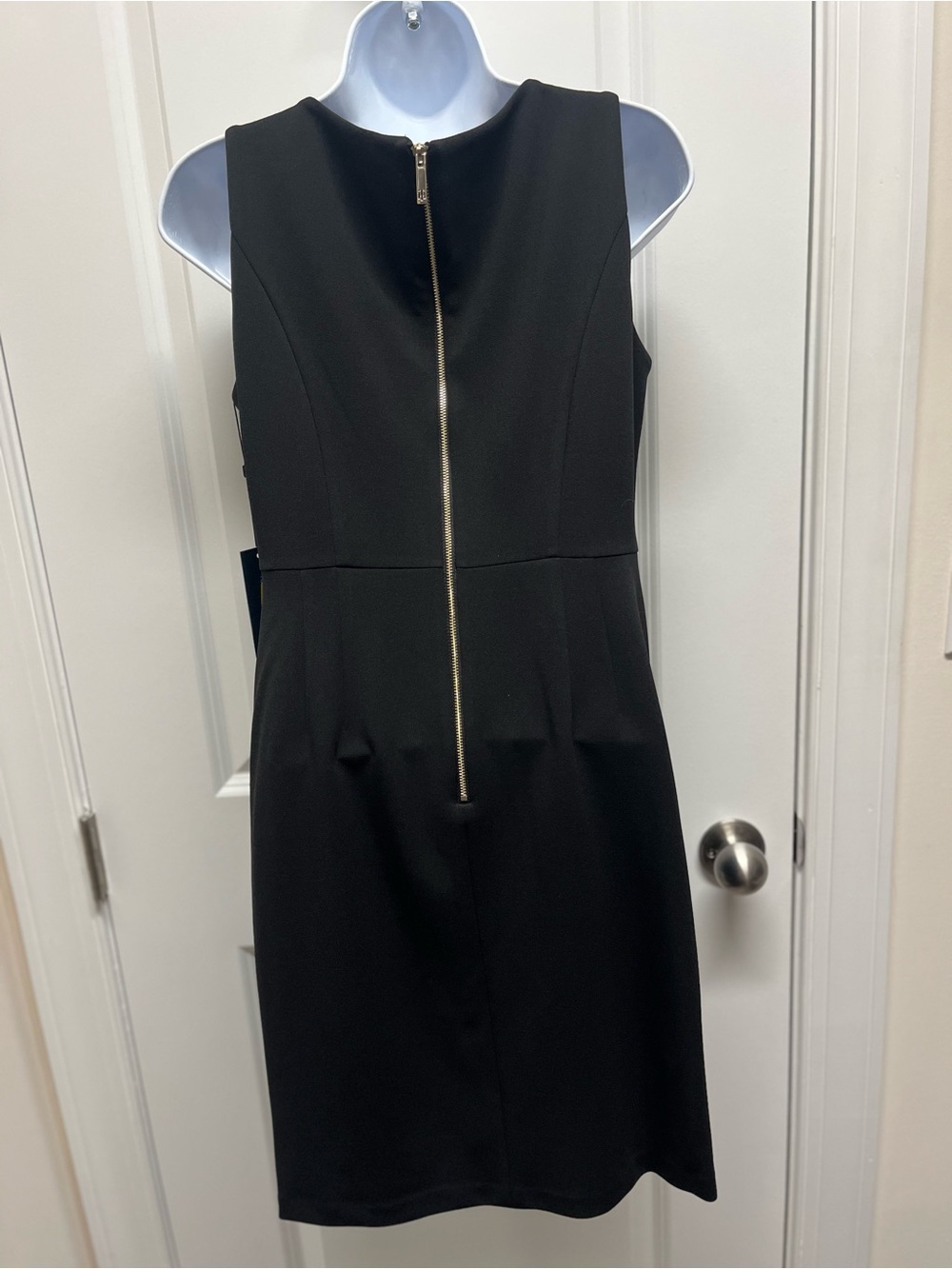 Tommy Hilfiger Black Rhinestone Tie Waist Sheath Dress Size 6 - Picture 5 of 12